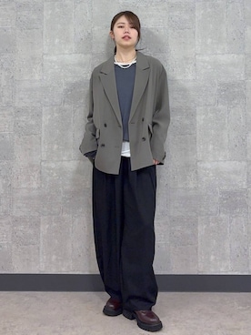 「ヘアアレンジ」｜みさきさん（レディース・161cm）の春コーディネート