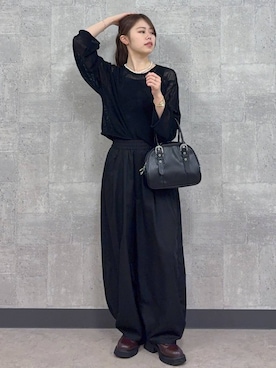 「ヘアアレンジ」｜みさきさん（レディース・161cm）の春コーディネート