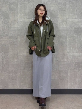 「RAGEBLUE（レイジブルー）のアイテム（ブルゾン）」を使った、みさきさん（レディース・161cm）の春コーディネート