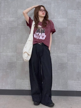 「RAGEBLUE（レイジブルー）のアイテム（バッグ）」を使った、みさきさん（レディース・161cm）の春コーディネート