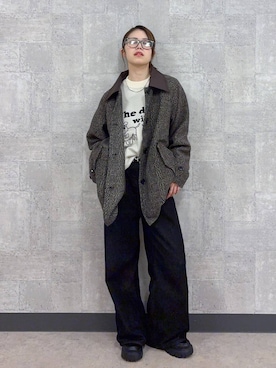 「RAGEBLUE（レイジブルー）のアイテム（ブルゾン）」を使った、みさきさん（レディース・161cm）の秋コーディネート