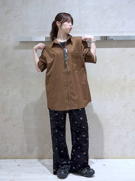 「アイテム（スウェットパンツ）」を使った、みさきさん（レディース・161cm・20代）の夏コーディネート