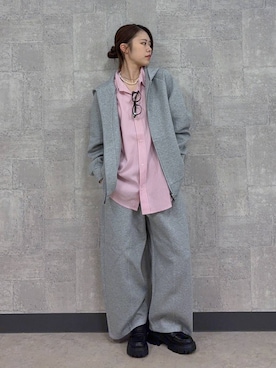 「RAGEBLUE（レイジブルー）のアイテム（パーカー）」を使った、みさきさん（レディース・161cm）の秋コーディネート