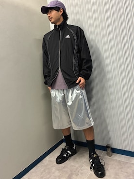 「アイテム（ナイロンジャケット）」を使った、kyoheiさん（メンズ・172cm）の夏コーディネート