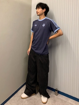 「スリーストライプス」｜kyoheiさん（メンズ・172cm）の夏コーディネート