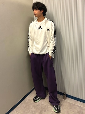 「アイテム（ジャージ）」を使った、kyoheiさん（メンズ・172cm）の秋コーディネート