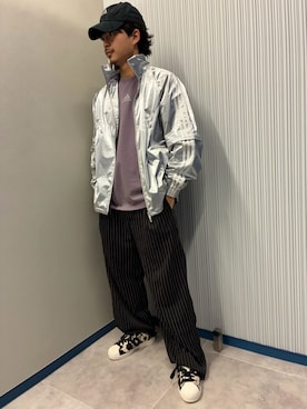 「アイテム（ジャージ）」を使った、kyoheiさん（メンズ・172cm）の夏コーディネート