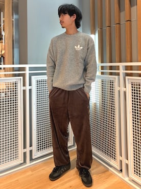 「adidas（アディダス）のFB TPベロア / ファイヤーバード トラックパンツ ベロア / ジャージ / アディダスオリジナルス adidas Originals（その他パンツ）」を使った、kyoheiさん（メンズ・172cm）の秋コーディネート