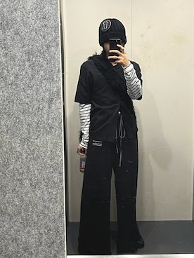 「SHINYAKOZUKA（シンヤコヅカ）のORDINARY HOME PANTALON（スウェットパンツ）」を使った、フクロウさん（メンズ・173cm）の秋コーディネート