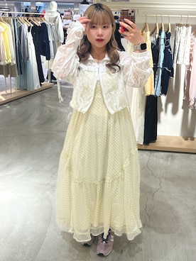 「w closet（ダブルクローゼット）のアイテム（ジャケット/アウター）」を使った、wclo_ccn831さん（レディース・158cm）の春コーディネート