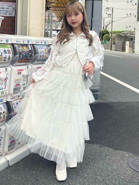 「w closet（ダブルクローゼット）のアイテム（ジャケット/アウター）」を使った、wclo_ccn831さん（レディース・158cm）の春コーディネート