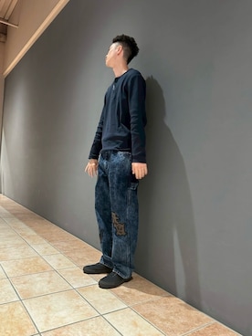 「AVIREX（アヴィレックス）のアイテム（トップス）」を使った、10さん（メンズ・180cm）の夏コーディネート