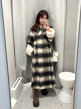 「アイテム（ステンカラーコート）」を使った、kurumiさん（レディース・147cm）の秋コーディネート