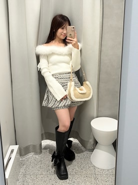 「アイテム（ニット/セーター）」を使った、kurumiさん（レディース・147cm・30代）の秋コーディネート