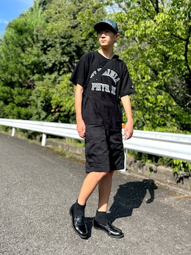 「アイテム（キャップ）」を使った、bochukunさん（メンズ・165cm）の夏コーディネート