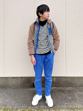 「アイテム（その他パンツ）」を使った、bochukunさん（キッズ・152cm）の冬コーディネート