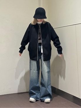 「tk.TAKEO KIKUCHI（ティーケータケオキクチ）のアイテム（ジャケット/アウター）」を使った、lmfloresさん（レディース・150cm）の春コーディネート