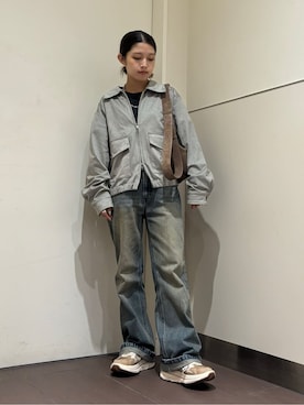 「tk.TAKEO KIKUCHI（ティーケータケオキクチ）のアイテム（ジャケット/アウター）」を使った、lmfloresさん（レディース・150cm）の夏コーディネート