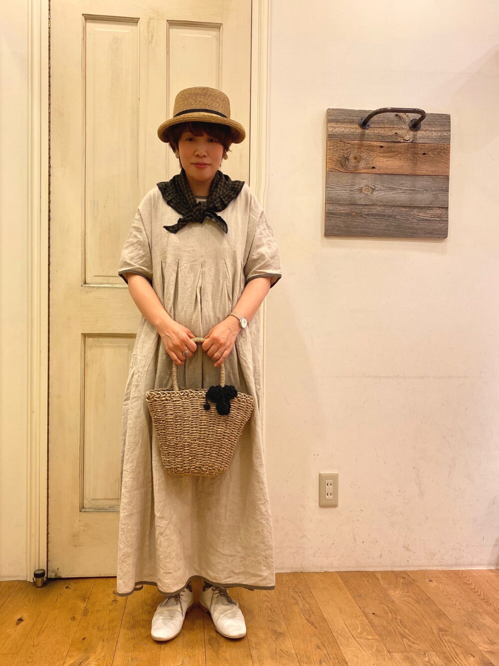 【新品】ツバルバイサマンサモスモス リネン100% 2WAY ワンピース TSUHARU by Samansa Mos2（ツハルバイサマンサモスモス）の「リネン