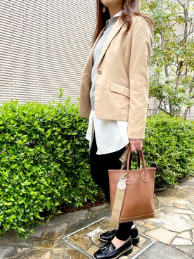 「index（インデックス）のアイテム（ジャケット/アウター）」を使った、E..N..さん（レディース・155cm）の春コーディネート