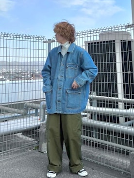 「PUMA（プーマ）のアイテム（ジャケット/アウター）」を使った、simamaoさん（メンズ・180cm）の春コーディネート