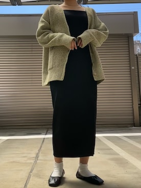 nnchan さんの「スリットキャミワンピース」を使ったコーディネート