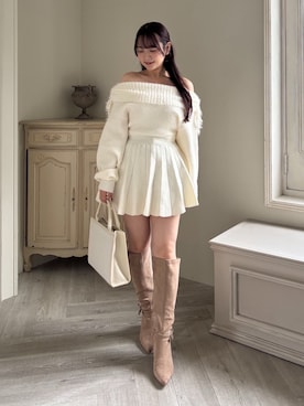 「one after another NICE CLAUP（ワンアフターアナザーナイスクラップ）のアイテム（ワンピース）」を使った、miyu《骨格ストレート/ブルベ》さん（レディース・152cm）の秋コーディネート