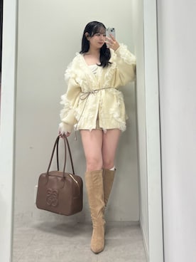 miyu《骨格ストレート/ブルベ》さん（レディース・152cm）の冬コーディネート