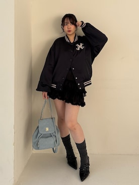 miyu《骨格ストレート/ブルベ》さん（レディース・152cm）の冬コーディネート