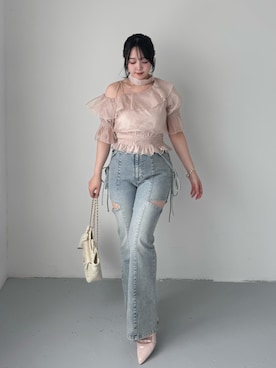 「one after another NICE CLAUP（ワンアフターアナザーナイスクラップ）のアイテム」を使った、miyu《骨格ストレート/ブルベ》さん（レディース・152cm）の春コーディネート