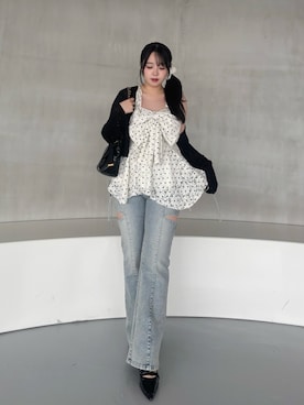 「one after another NICE CLAUP（ワンアフターアナザーナイスクラップ）のアイテム」を使った、miyu《骨格ストレート/ブルベ》さん（レディース・152cm）の春コーディネート