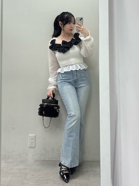 miyu《骨格ストレート/ブルベ》さん（レディース・152cm）の春コーディネート