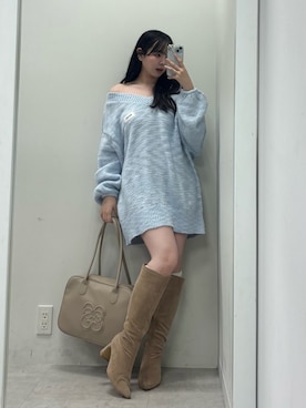 miyu《骨格ストレート/ブルベ》さん（レディース・152cm）の冬コーディネート