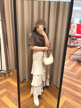 miyu《骨格ストレート/ブルベ》さん(レディース・152cm)の春コーディネート