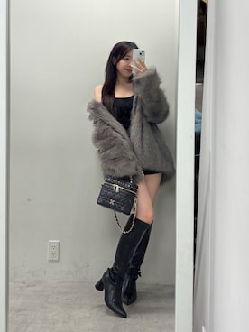 「アイテム（その他アウター）」を使った、miyu《骨格ストレート/ブルベ》さん（レディース・152cm）の秋コーディネート