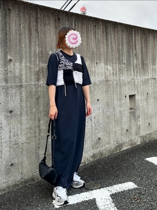 RIM.ARK（リムアーク）の「Cool tricot maxi dress クールトリコ