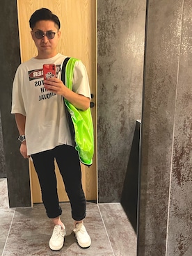 「OVERCOAT（オーバーコート）のアイテム」を使った、ユウさん（メンズ・170cm）の夏コーディネート