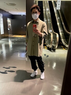 「QASIMI （カシミ）のアイテム」を使った、ユウさん（メンズ・170cm）の春コーディネート