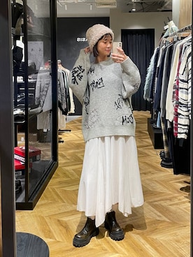 「アイテム（ブーツ）」を使った、osumisanさん（レディース・164cm・30代）の冬コーディネート