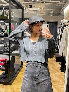 「アイテム（ハンチング/ベレー帽）」を使った、osumisanさん（レディース・164cm・30代）の秋コーディネート