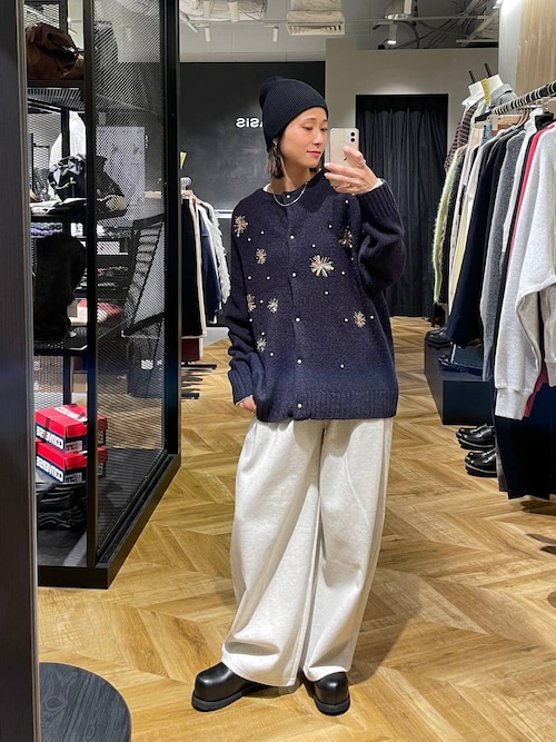 モチーフビーズカーディガン/629915（カーディガン/ボレロ）｜JEANASIS