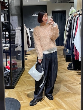 「アイテム（スラックス）」を使った、osumisanさん（レディース・164cm・30代）の冬コーディネート