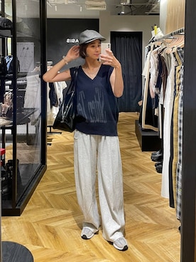 「アイテム（スウェットパンツ）」を使った、osumisanさん（レディース・164cm・30代）の夏コーディネート
