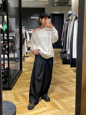 「アイテム（ハンチング/ベレー帽）」を使った、osumisanさん（レディース・164cm・30代）の秋コーディネート