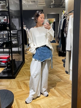 「アイテム（スウェットパンツ）」を使った、osumisanさん（レディース・164cm・30代）の夏コーディネート