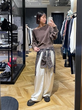 「アイテム（スウェット）」を使った、osumisanさん（レディース・164cm・30代）の冬コーディネート