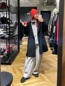 「JEANASIS（ジーナシス）のアイテム（パンツ）」を使った、osumisanさん（レディース・164cm）の冬コーディネート