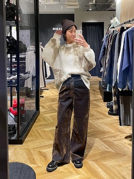 「アイテム（ローファー）」を使った、osumisanさん（レディース・164cm・30代）の冬コーディネート