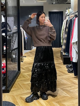 「アイテム（スカート）」を使った、osumisanさん（レディース・164cm・30代）の冬コーディネート