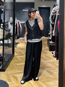 「JEANASIS（ジーナシス）のアイテム（キャップ）」を使った、osumisanさん（レディース・164cm）の春コーディネート